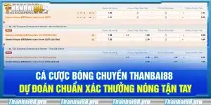 Cá cược bóng chuyền Thanbai88 – Dự đoán chuẩn xác thưởng nóng tận tay